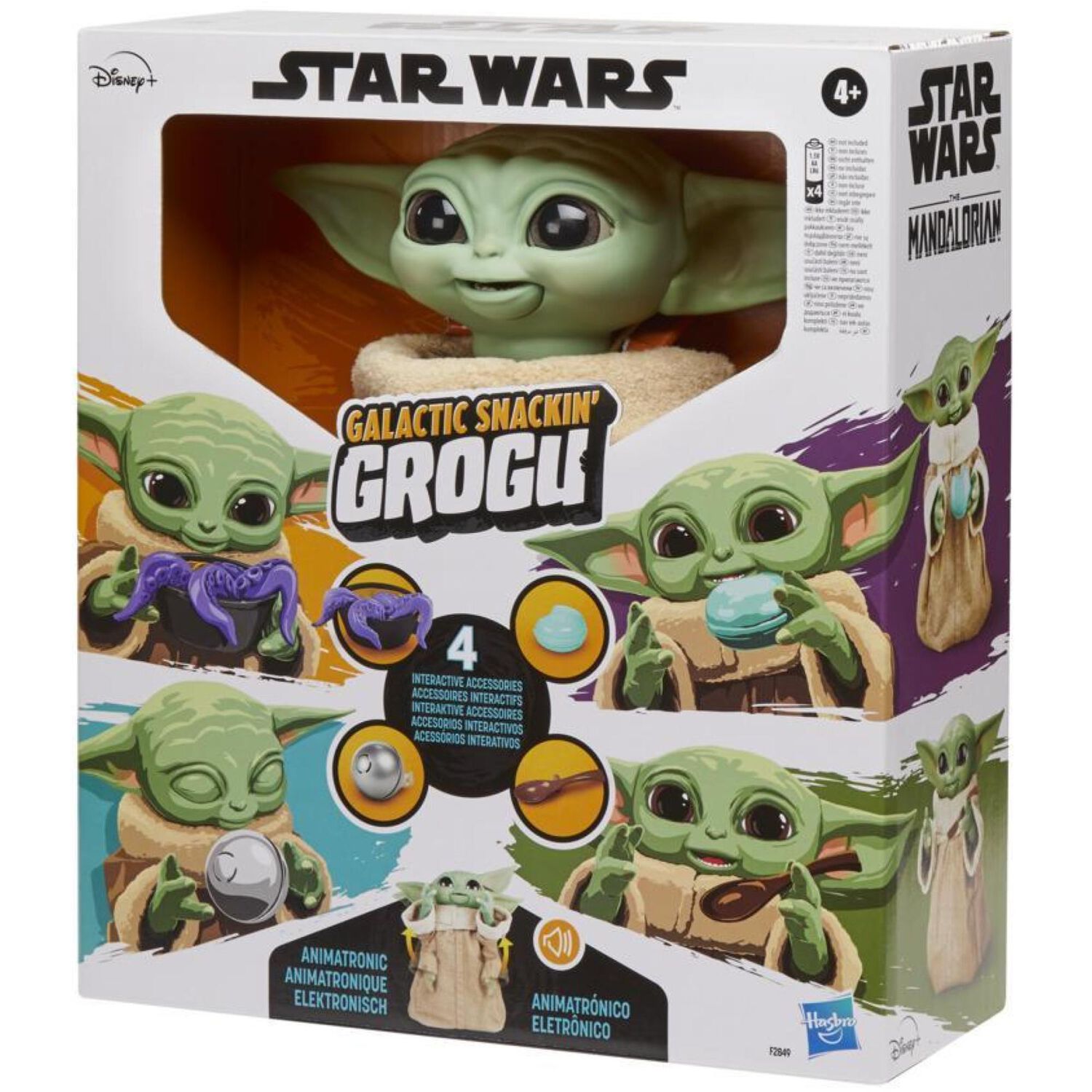 Juguete Figura De Accion Baby Yoda Interactivo Star Wars Hasbro image number 3.0
