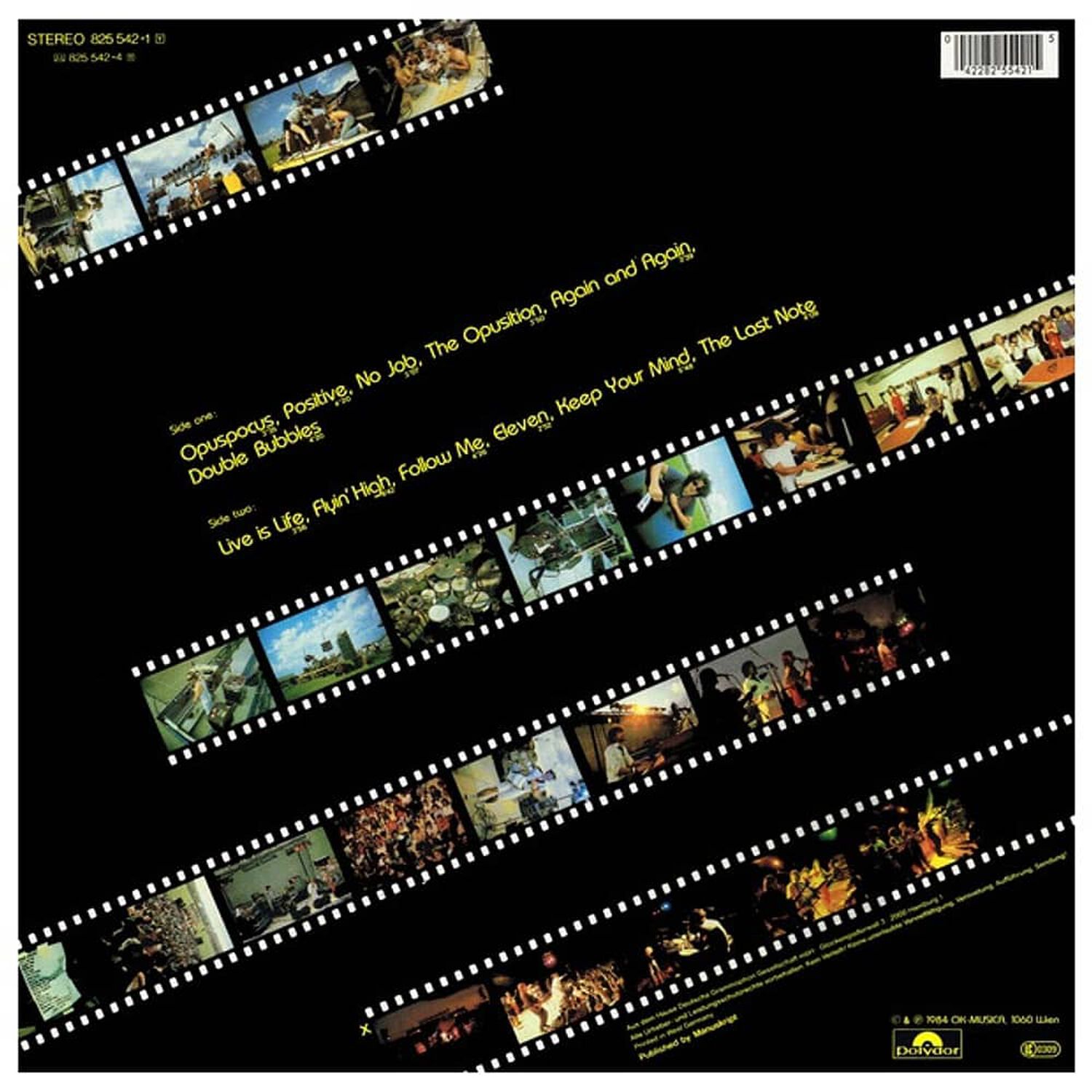 Opus - Live Is Life | Vinilo Usado image number 1.0