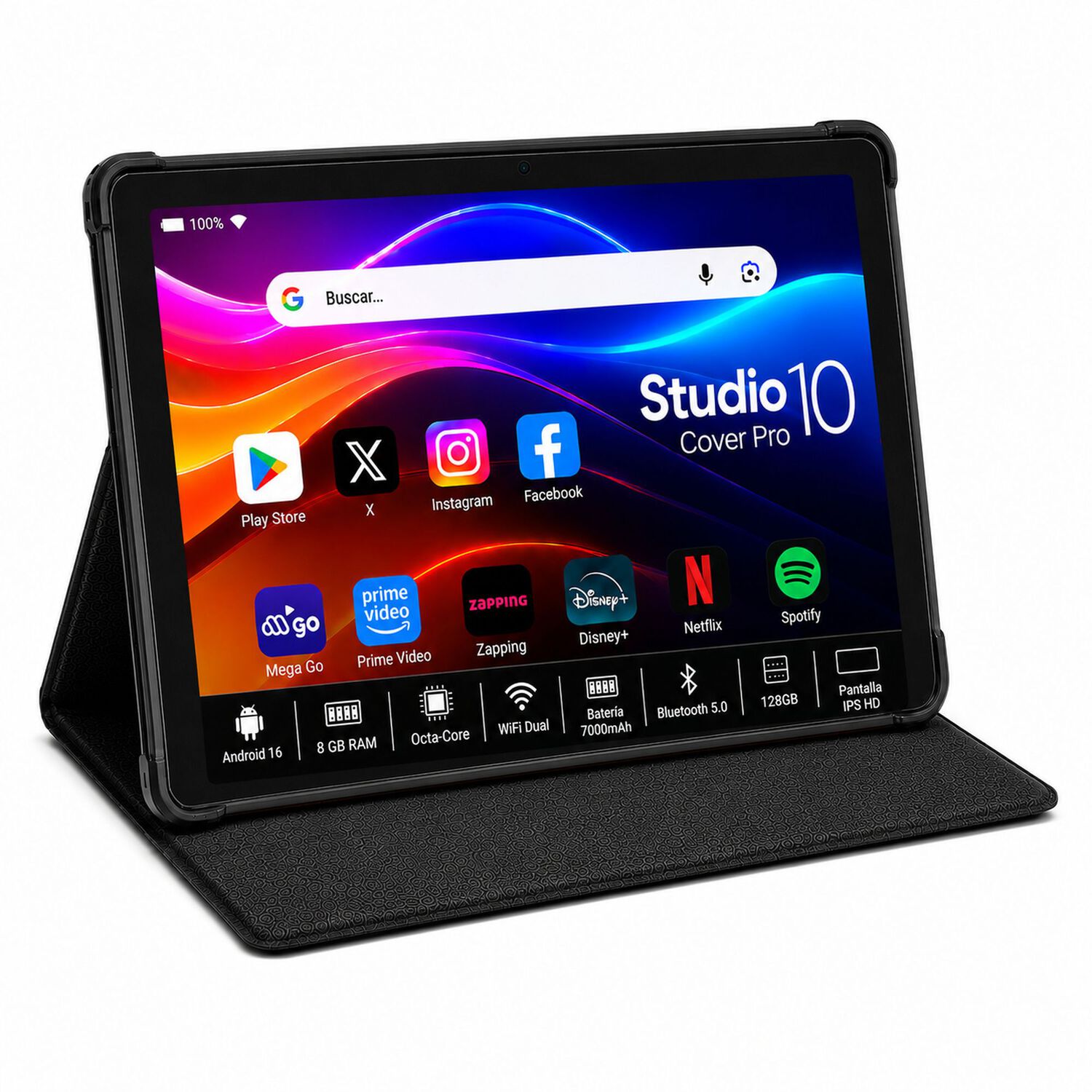 Tablet 10" Android 16 Octa-core / 8gb Ram/ 128gb image number 2.0