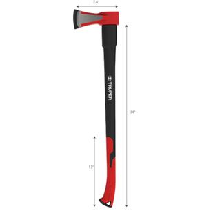 Hacha Para Partir Madera 4.5 Lbs Truper Tjr-4.5f