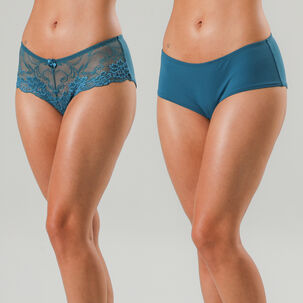 Pack Pantaleta Blonda Y Microfibra 10757-222 Pack Pantaleta Blonda Y Microfibra 10757-222