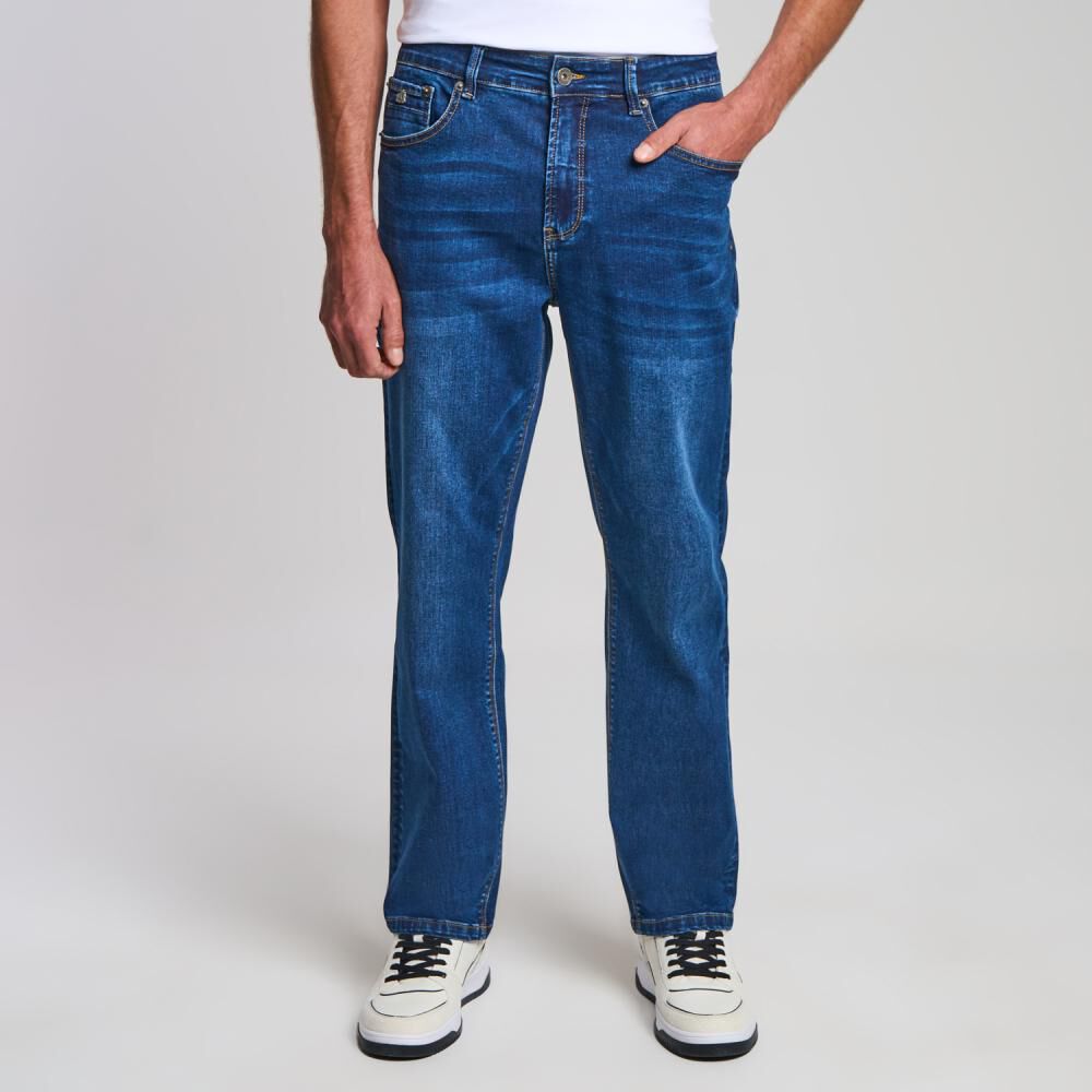 Jeans Tiro Medio Slim Hombre The King's Polo Club image number 0.0