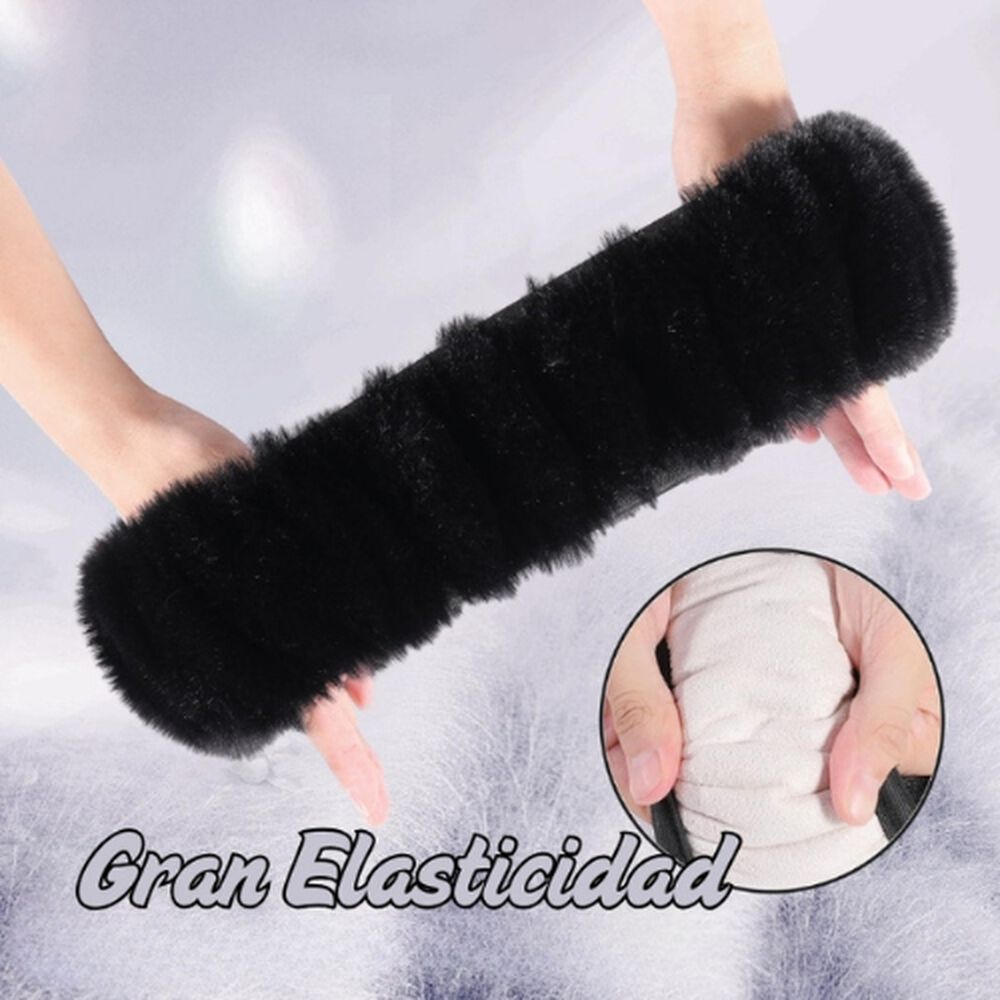 Kit Funda De Volante Pomo Freno Cinturon Reposabrazos Felpa image number 2.0