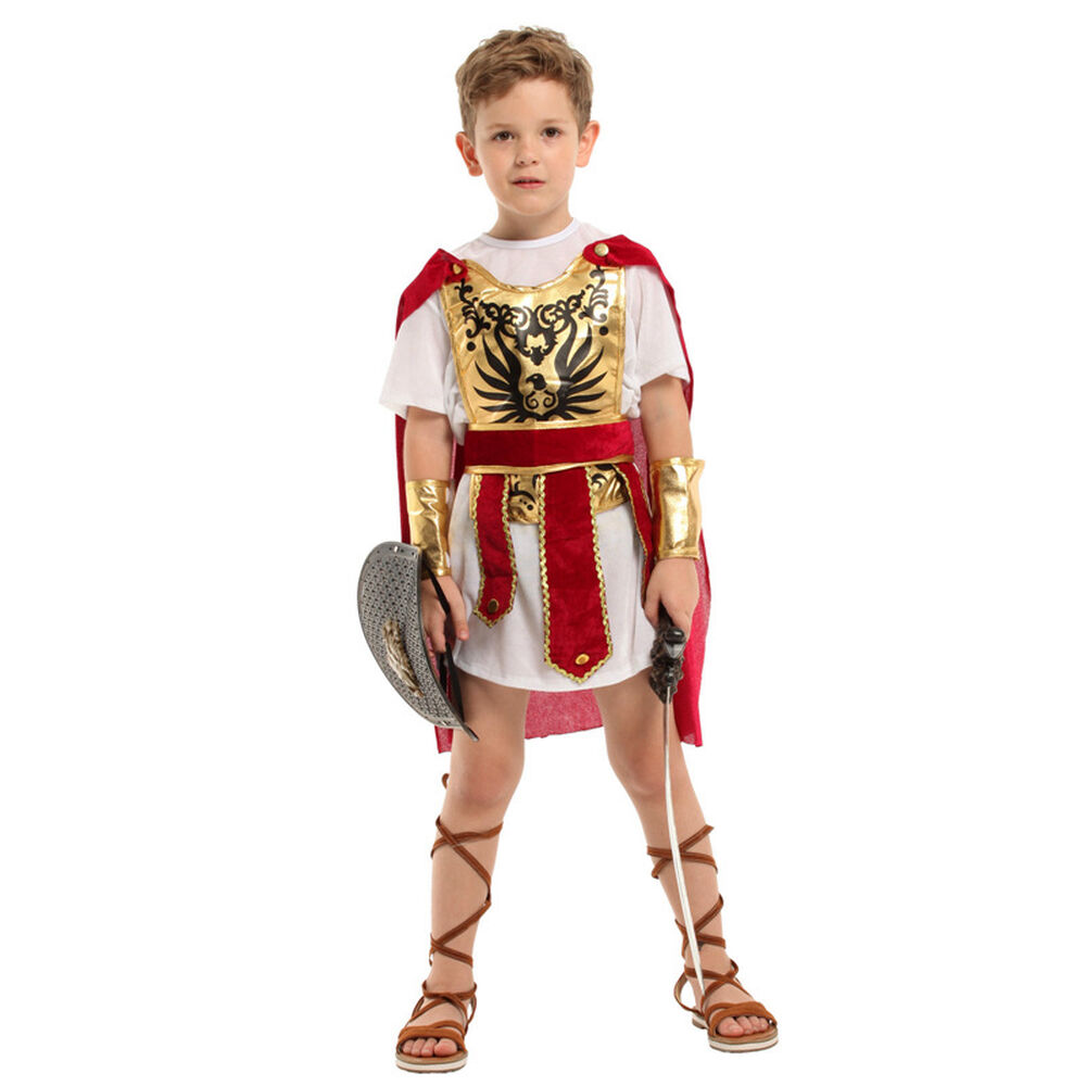Disfraz Cosplay Gladiador Infantil Para Niños image number 4.0