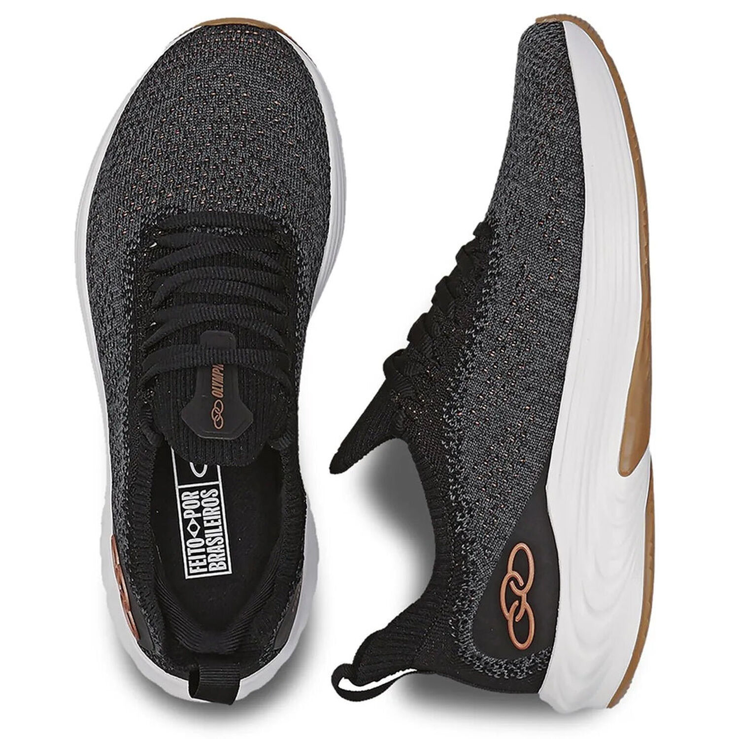 Zapatilla Mujer Essential 3 Gris/negro Olympikus image number 2.0