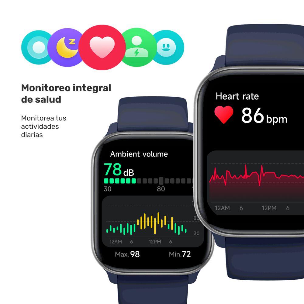 Reloj Smartwatch Music Rhythm X10 Blue 41mm image number 7.0