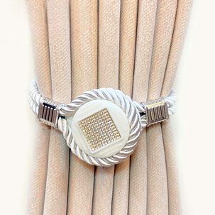 Pack De 02 Sujetadores Magn&eacute;ticos Para Cortinas Joyas Beige