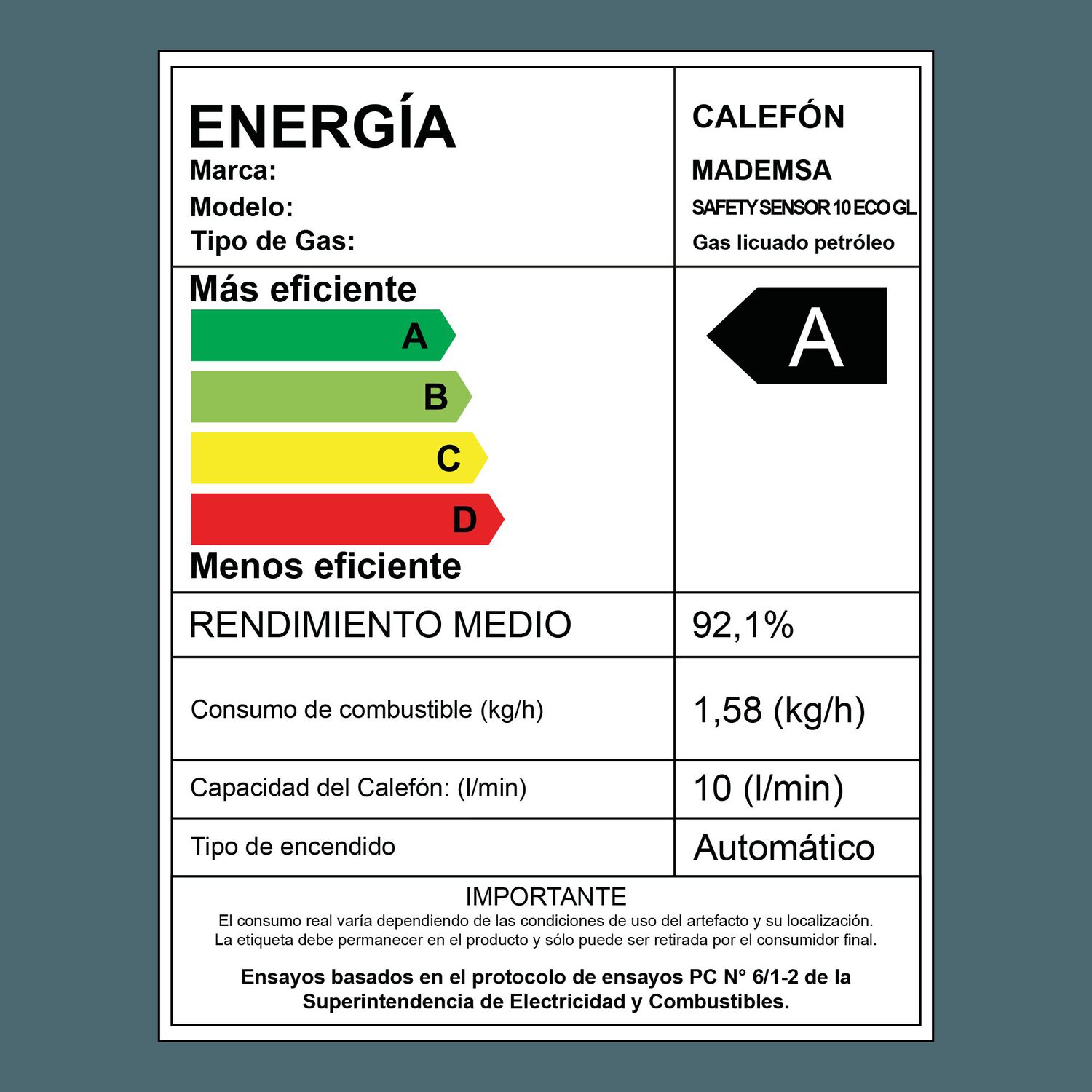 Calef&oacute;n Mademsa Safety Sensor 10 Eco Gl image number 9.0