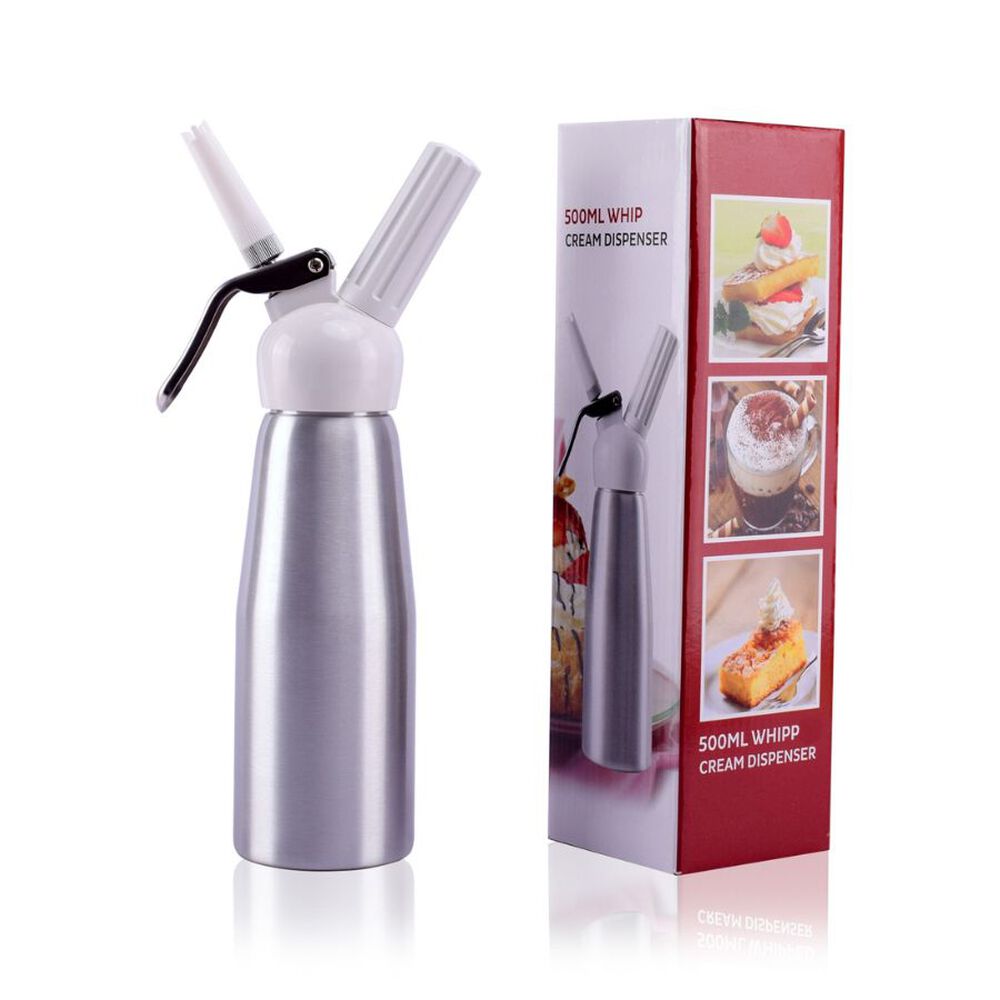 Sif&oacute;n Crema Batida Dispensador Chantilly De Acero Inox 500ml image number 1.0