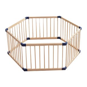 Corral Port&aacute;til De Madera Hexagonal Para Ni&ntilde;os