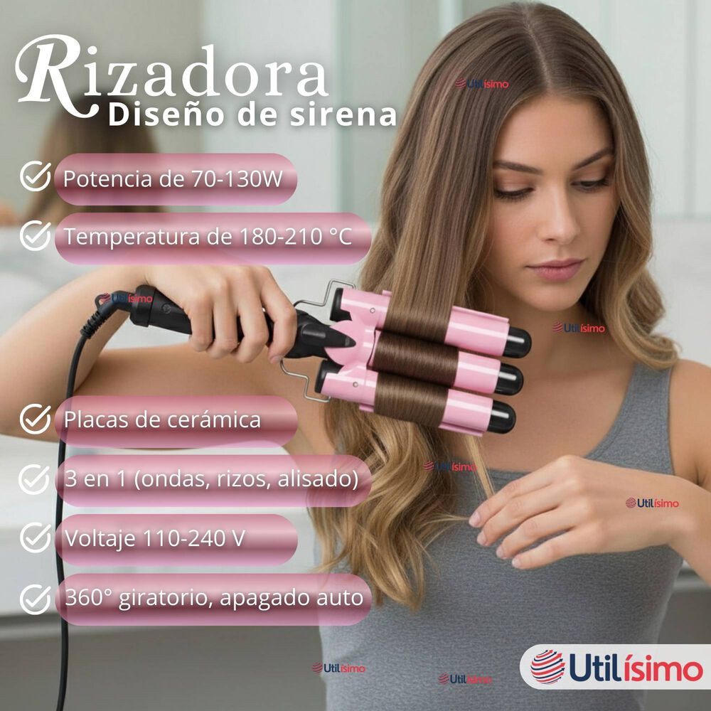 Rizadora Barril 32mm Con Calentamiento R&aacute;pido Para Ondas Perfectas image number 3.0