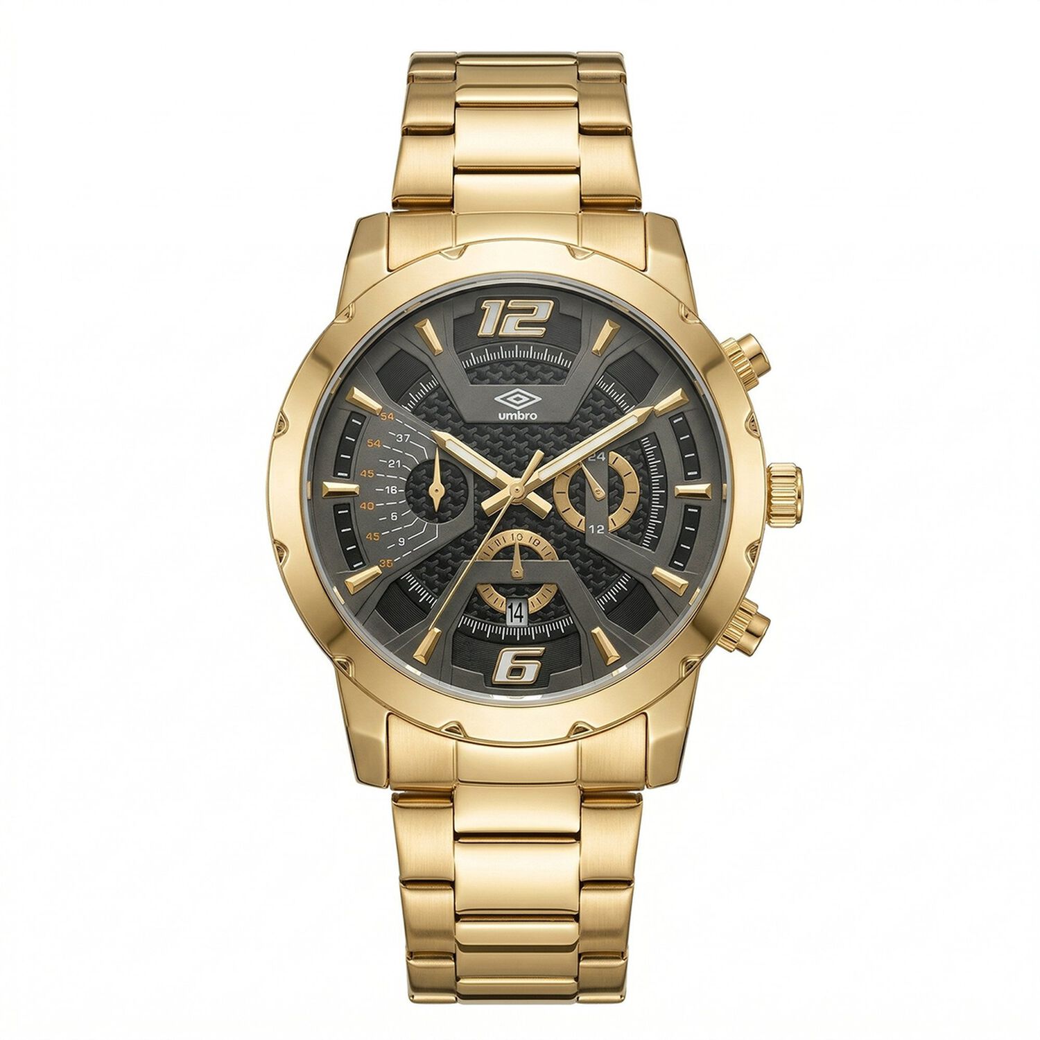 Reloj An&aacute;logo Hombre Umbro Plus Dorado Umbp-1500-79 image number 0.0