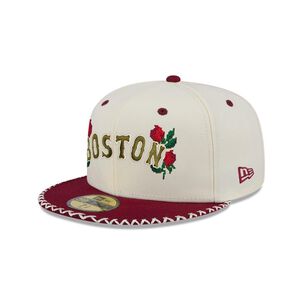 Gorra 59fifty Mlb Boston Red Sox Novelty Stitch White