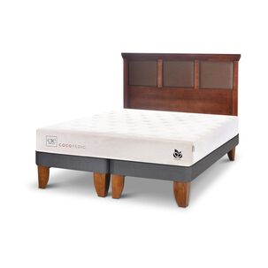 Cama Europea Cic Cocopedic / 2 Plazas / Base Dividida + Respaldo