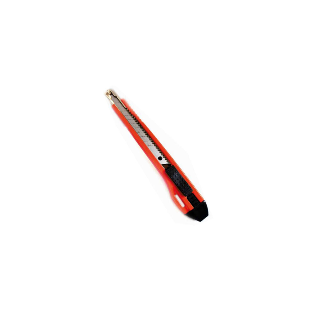 Cuchillo Cartonero De 14cms Con Hoja De 9mm Color Rojo - Ps image number 0.0