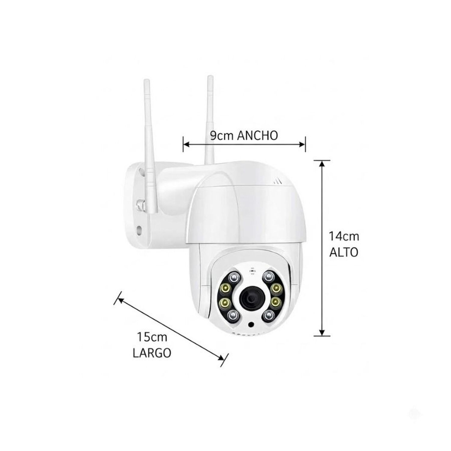 C&aacute;mara Seguridad Exterior Wifi Jortan Full Color 360 Grados image number 2.0