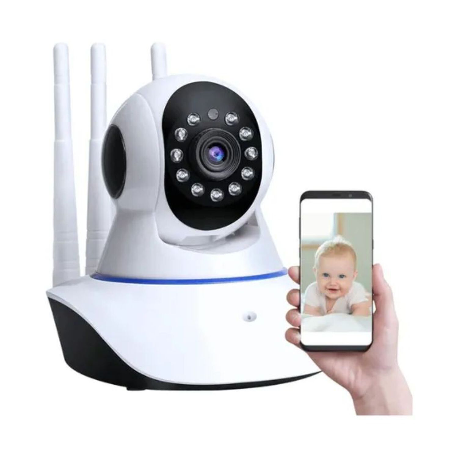 Video Baby Monitor Con C&aacute;mara Hd Noche Infrarrojo Visi&oacute;n Bid image number 5.0