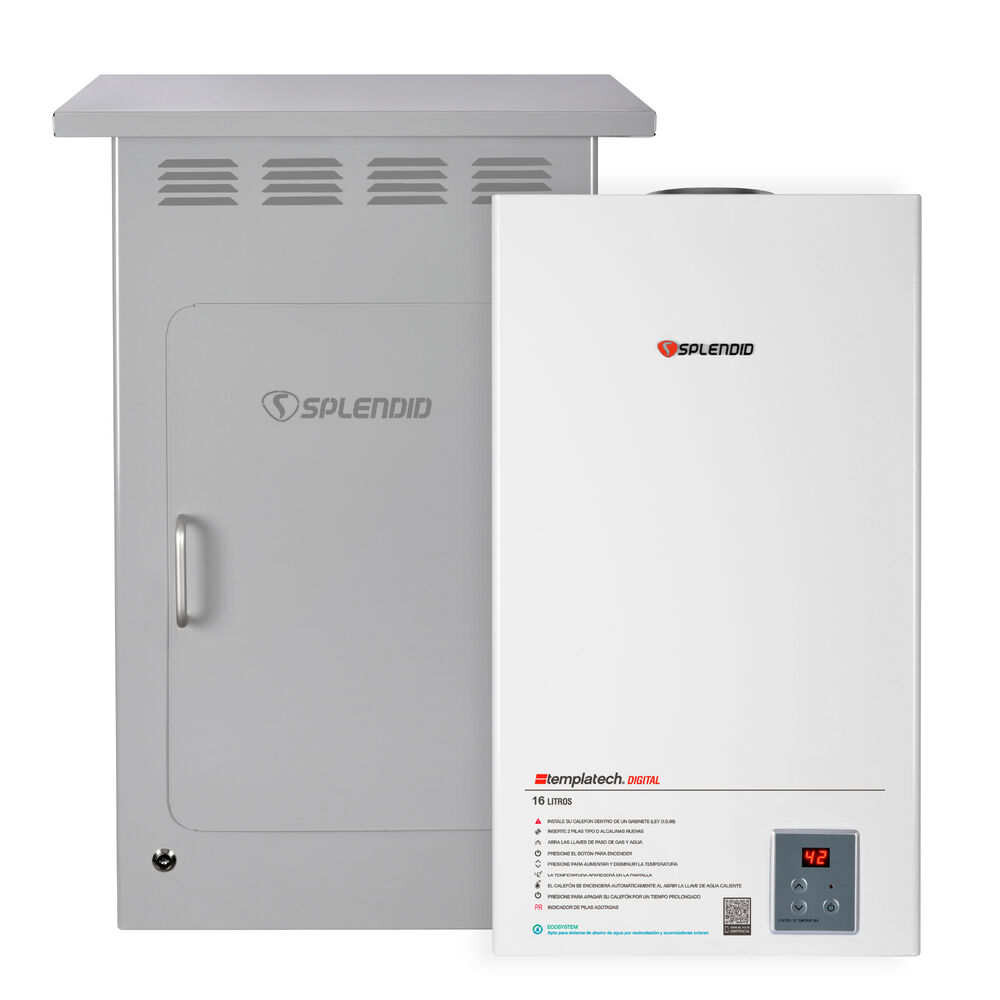 Pack Calefont 16l Tiro Natural Gas Licuado + Gabinete image number 0.0