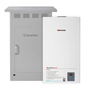 Pack Calefont 16l Tiro Natural Gas Licuado + Gabinete