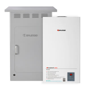 Pack Calefont 16l Tiro Natural Gas Licuado + Gabinete
