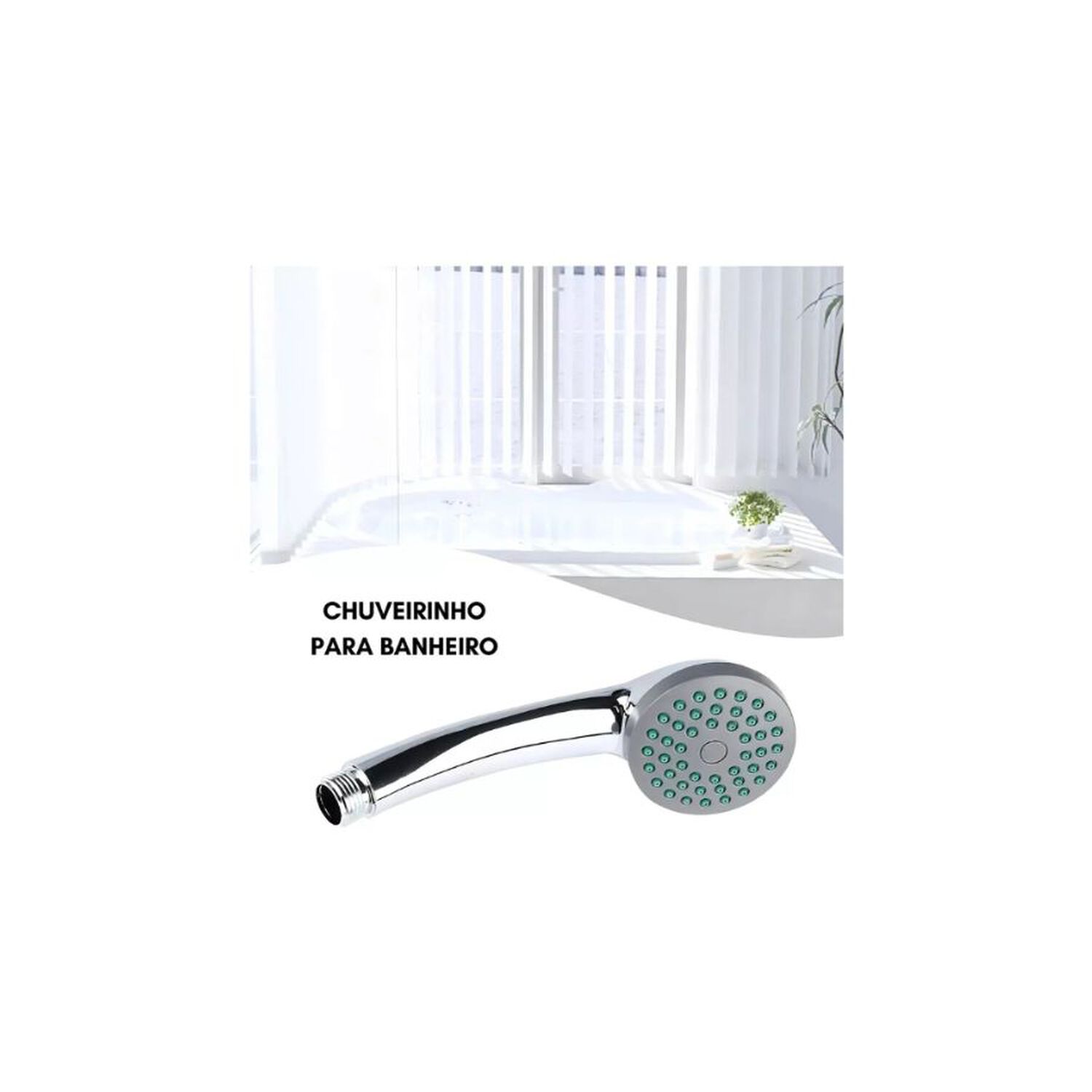 Juego De Ducha Mango Cromada Salida Regulable Flexible 15m image number 2.0
