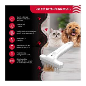 Desenredador De Pelo Thor Electric Usb Pet Detangling Brush