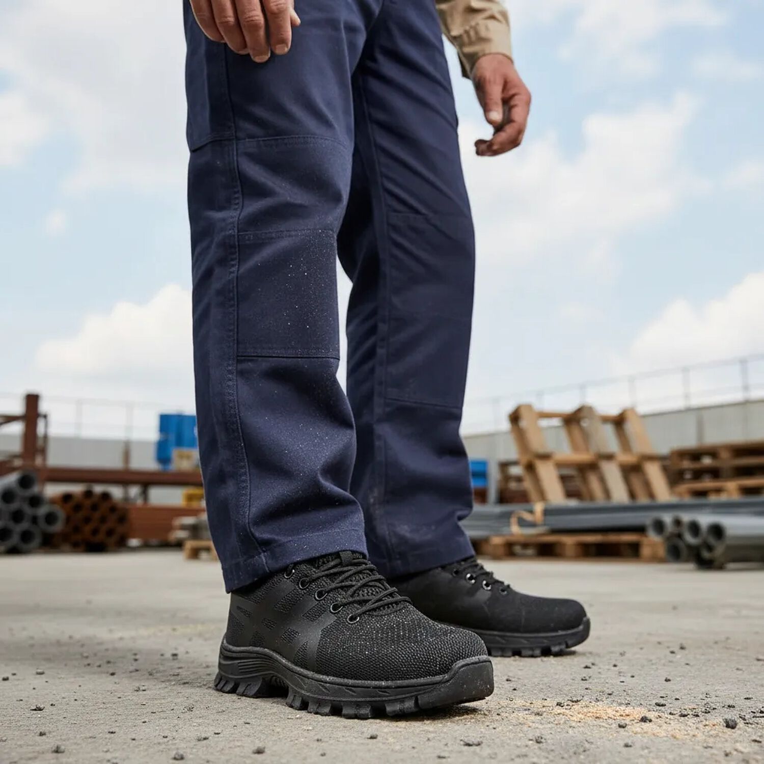 Zapatilla De Seguridad Urbana Punta De Acero Antideslizante image number 0.0