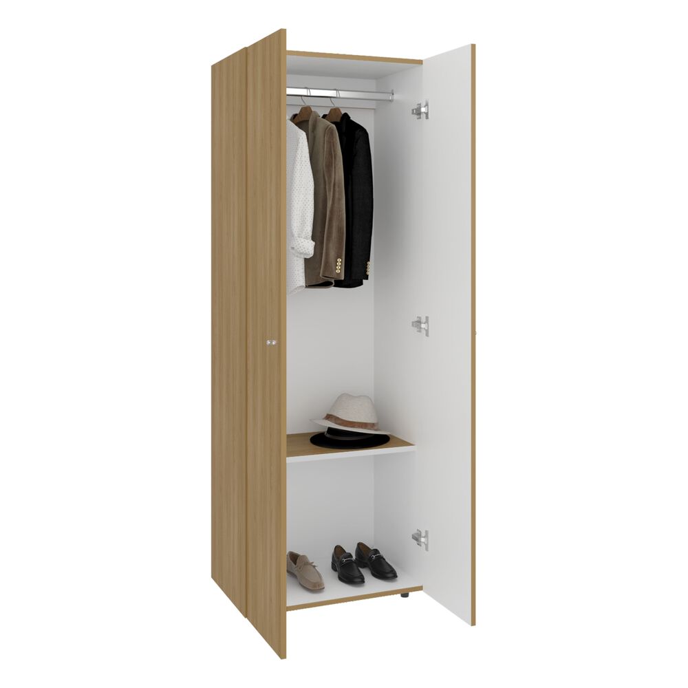 Closet 1 Colgador 2 Puertas 170x60x40,2 Cm image number 1.0