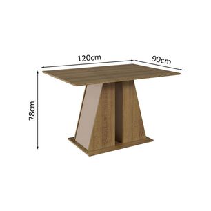 Juego De Comedor Vekkahome Isa Amada / 4 Sillas