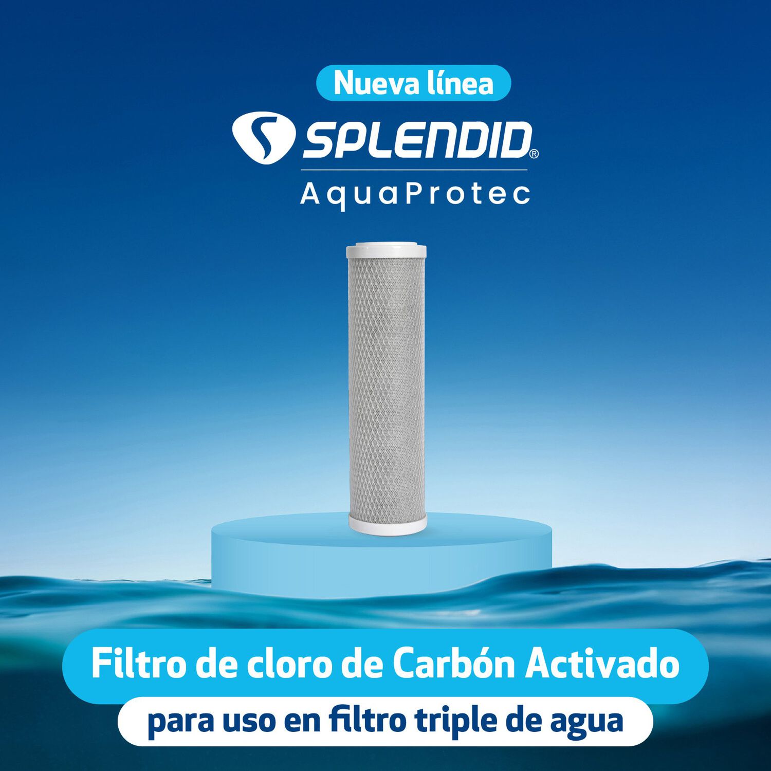 Repuesto Filtro Carb&oacute;n Activado Para Filtro Triple Splendid image number 3.0