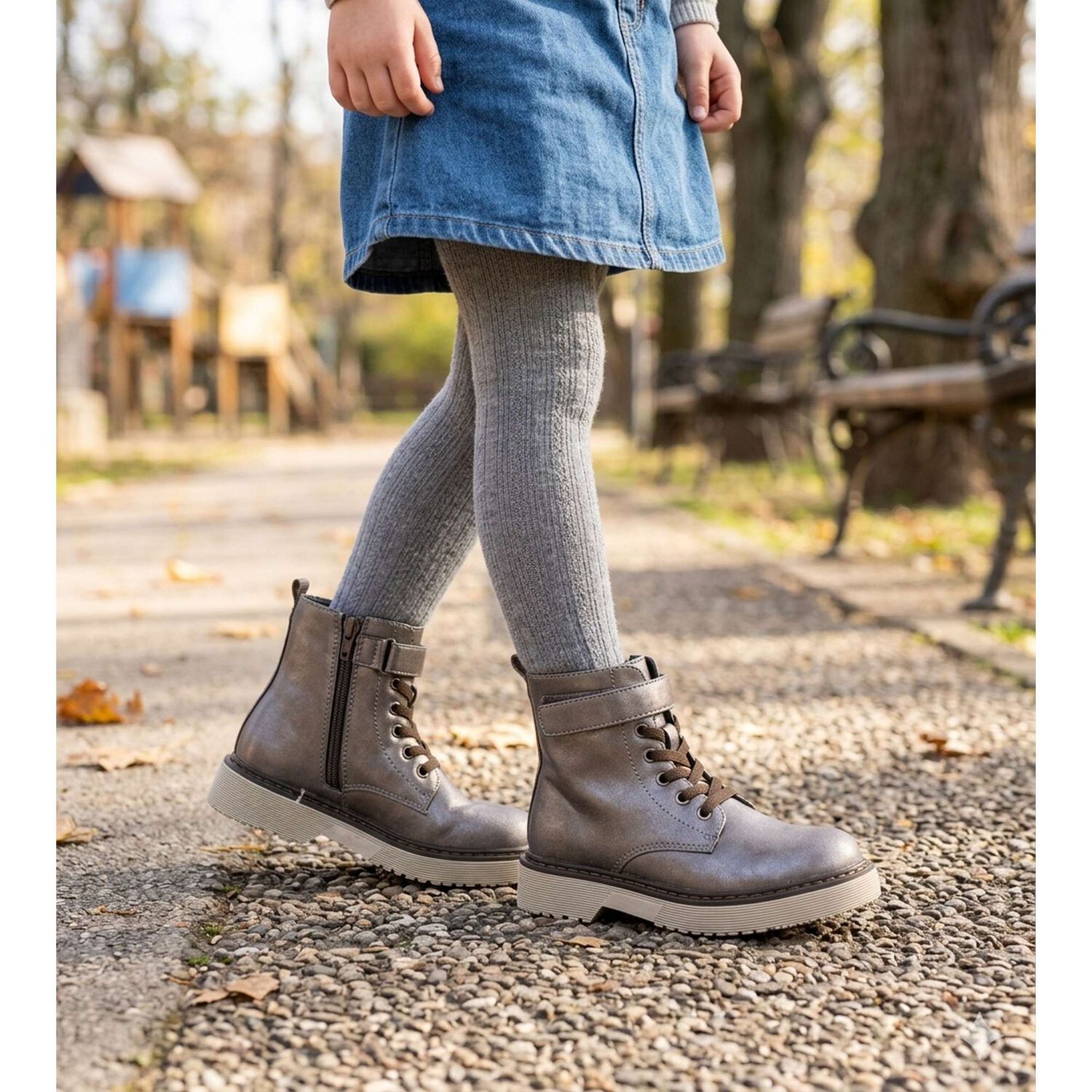Botin Danica Plateado Bamboo image number 5.0