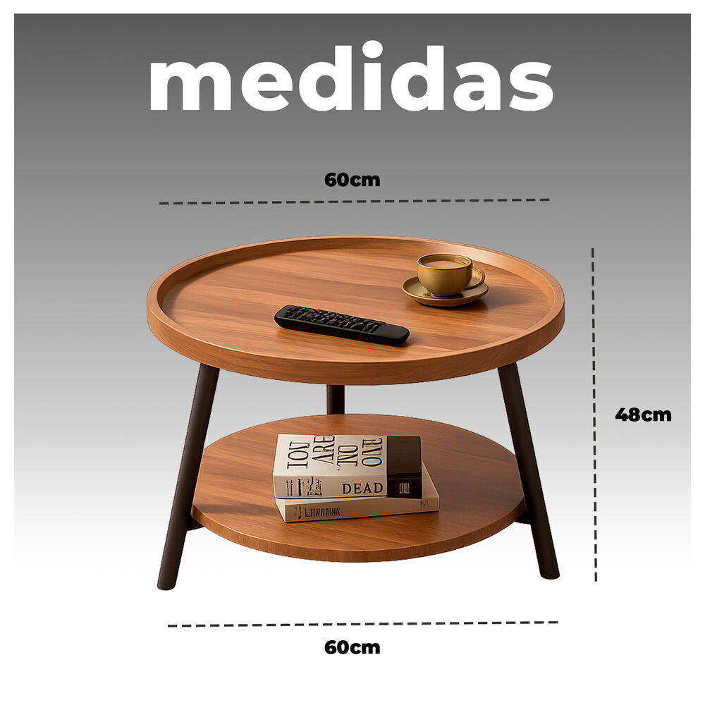 Mesa De Centro Con Doble Nivel Perfecta Para Organizar Y Decorar image number 3.0