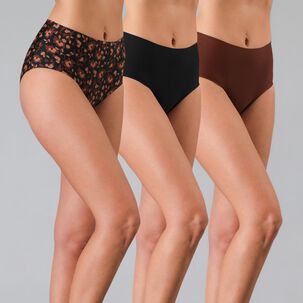 Pack 3x Calzon Maxi Micro Print Bonded Flores