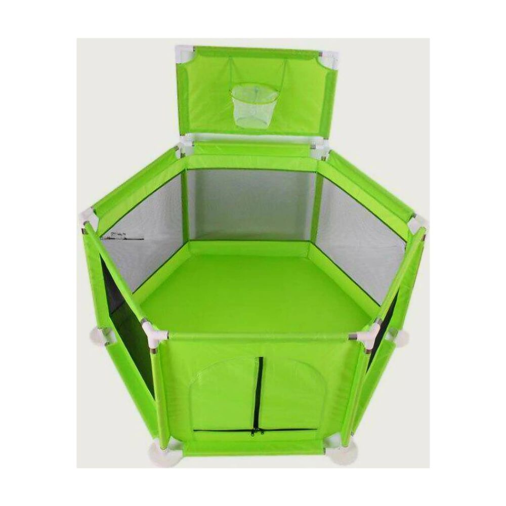 Corral Verde Con Aro De Basquet image number 2.0