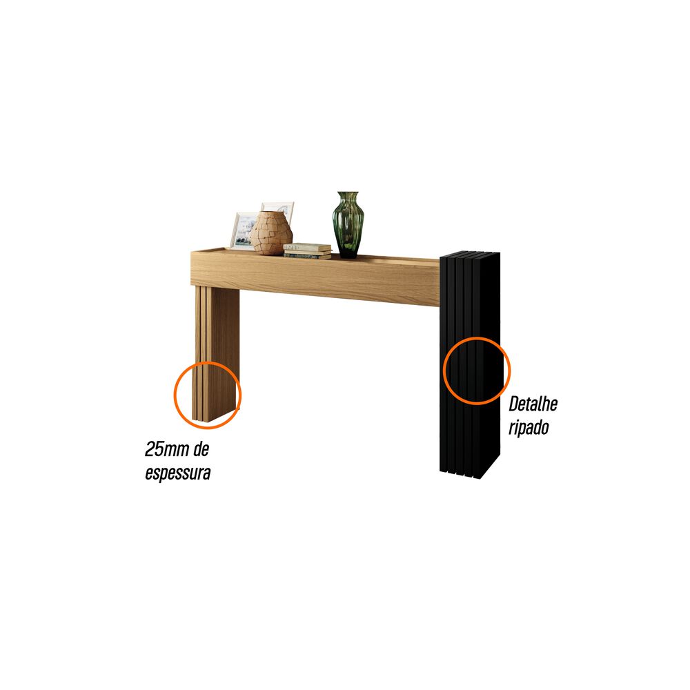 Arrimo Trento Freijo-pretto 129x80x30 Cm image number 3.0