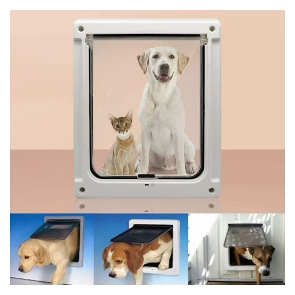 Puerta Para Mascotas Tamaño Grande Sistema Seguro 26,5x24,5 image number 2.0