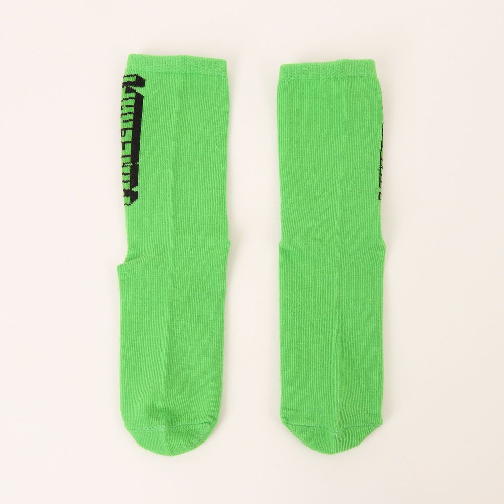 Tripack Calcetines Ni&ntilde;o Verde Creeper Minecraft image number 5.0
