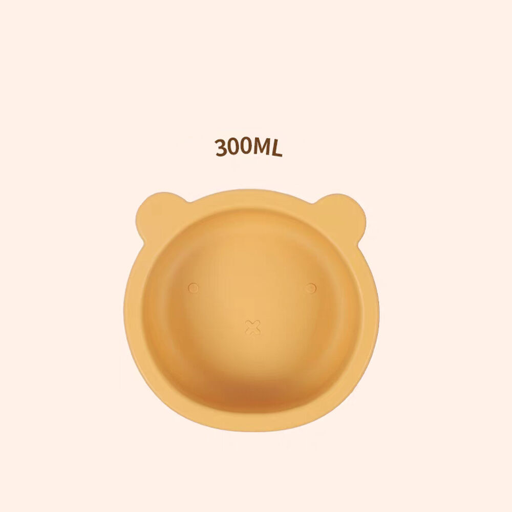 Set De Alimentación Silicona Platos Bebe 5 Piezas Amarillo image number 2.0