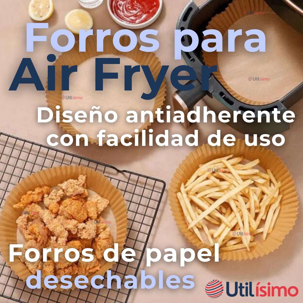 Freidora De Aire Premium 5 Litros 1350w+kit De 100 Forros De Papel Desechable image number 5.0