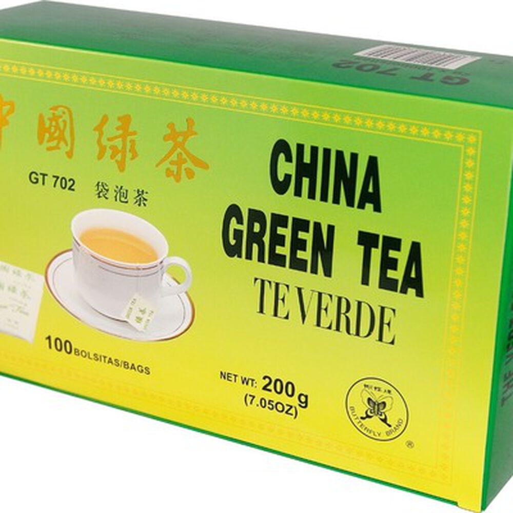 Te Verde China Green Tea Butterfly Brand 100 Bolsitas 200g image number 0.0
