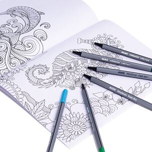 Set Libro Mandala + 20 Marcadores Fineliner