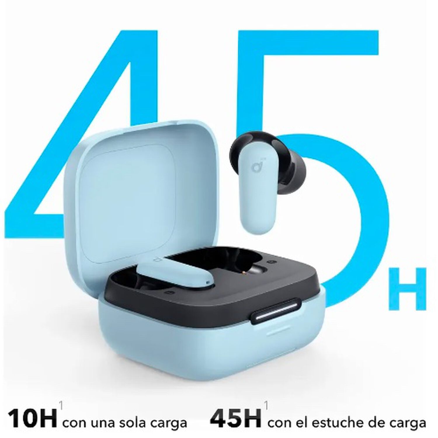 Aud&iacute;fonos Bluetooth Celeste image number 4.0