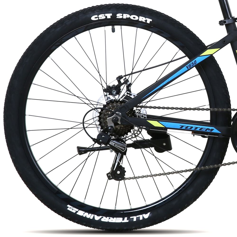 Bicicleta Totem Mtb Aro 26 Modelo Y650 Negro Azul image number 4.0