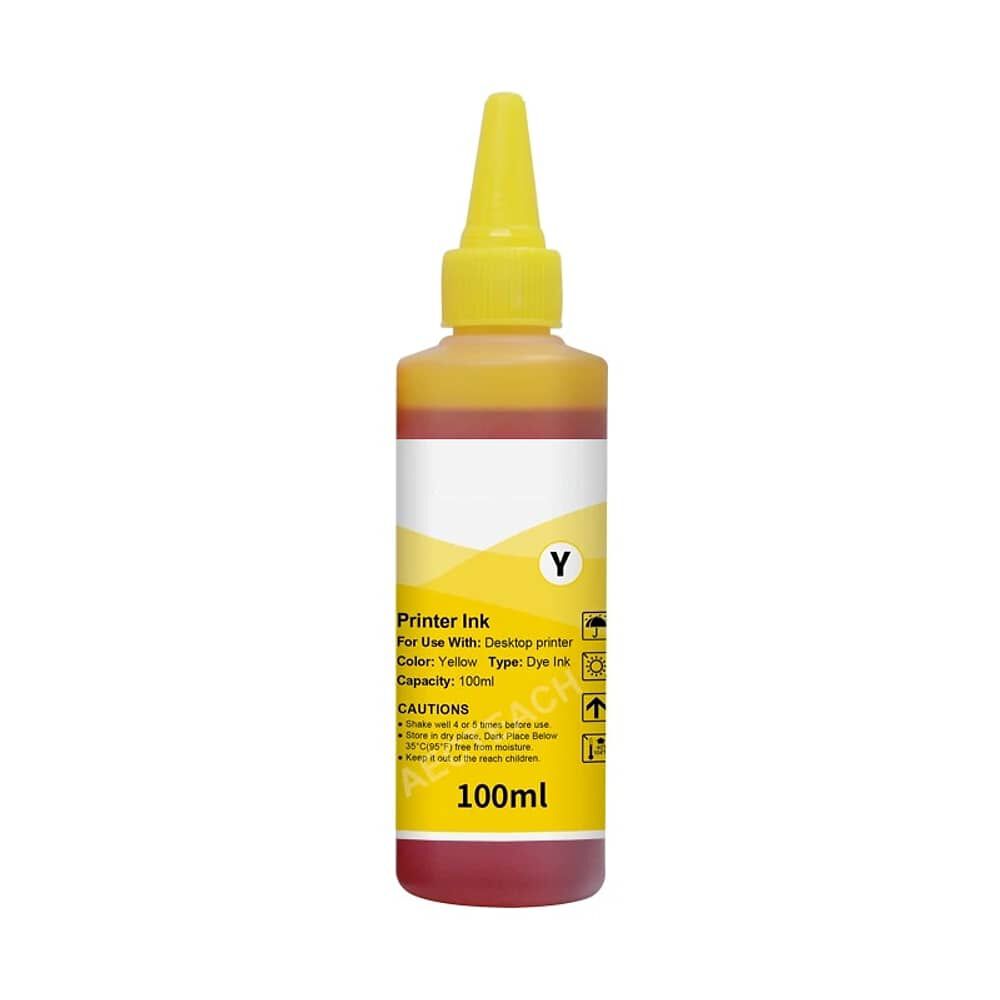 Tinta Para Recargar Impresoras 100ml Yellow Premium Quality image number 0.0