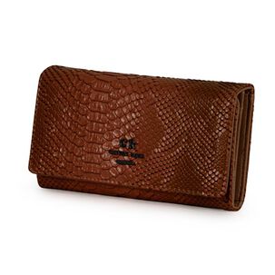 Billetera Mujer Alda Serpent Marrón Carven
