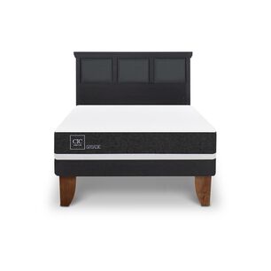Cama Europea Cic Ortopedic / 2 Plazas / Base Normal + Respaldo