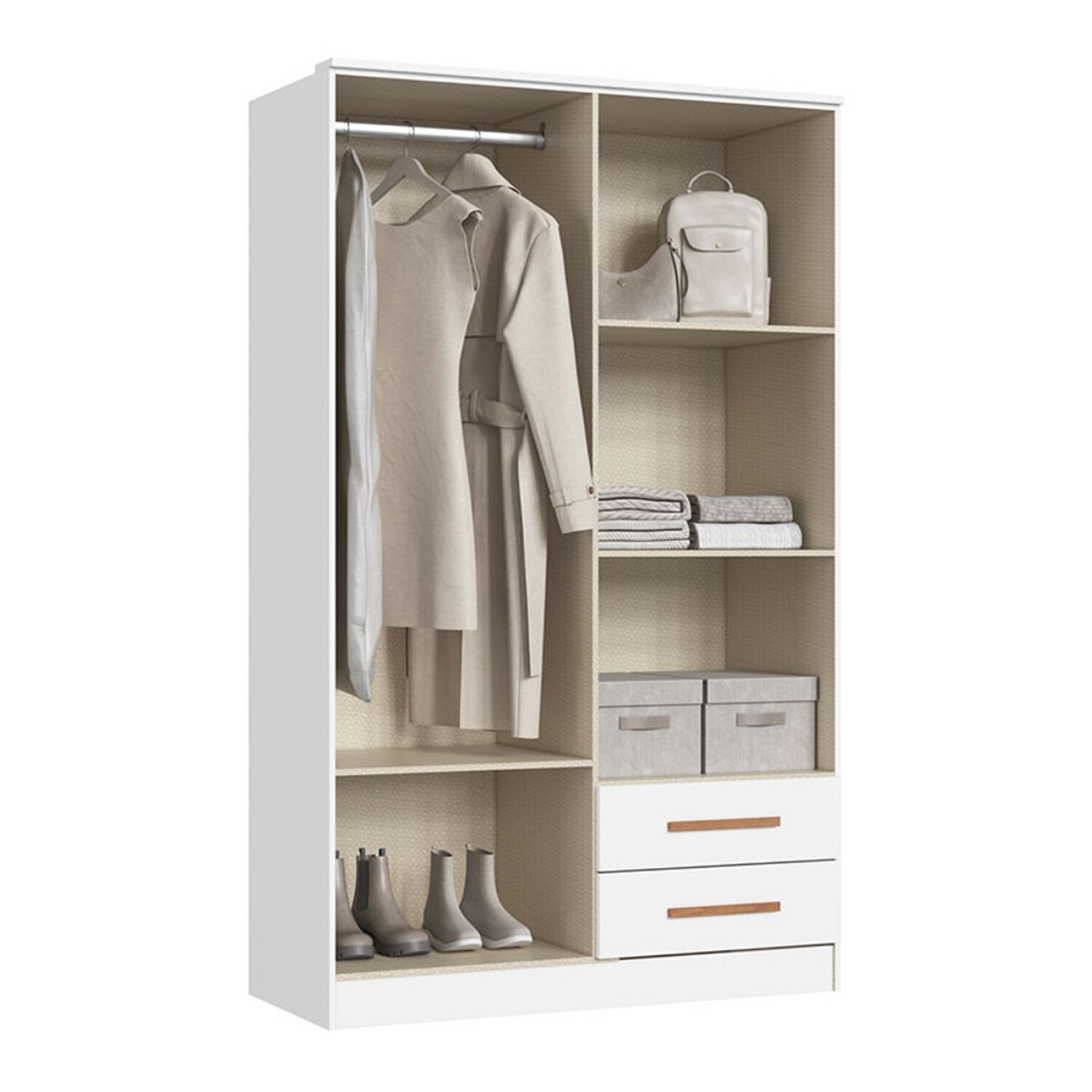 Cl&oacute;set Vekka Home New Pequim / 4 Puertas / 2 Cajones image number 2.0