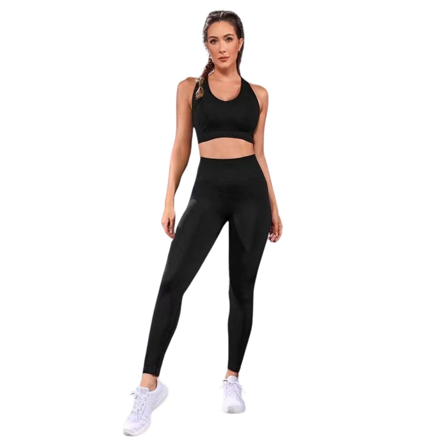 Conjunto Push Up Sin Mangas Tiro Alto Celular Sukha Negro image number 0.0