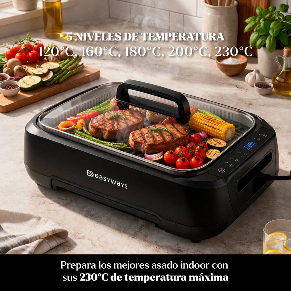 Parrilla Electrica Smokeless Grill Master Easyways image number 2.0