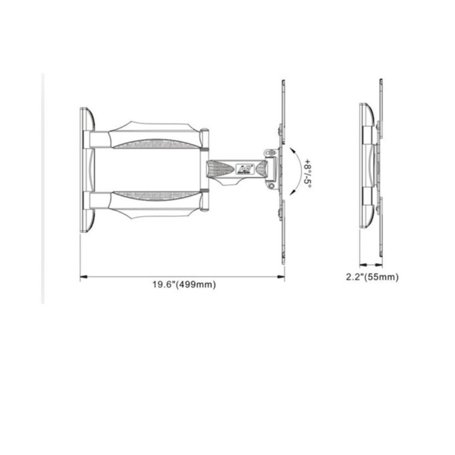 Base Soporte Tv Pared 3 Brazos Ajustable 32 A 55 Pulgadas image number 6.0